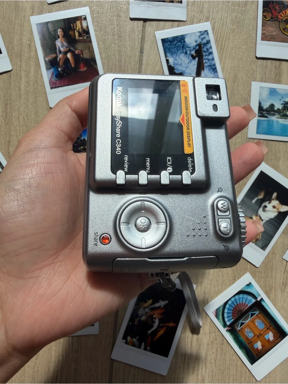 Kodak easyshare C340 Silver Digital Point-and-Shoot Camera with Wrist Strap